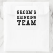 Weddenschappen Drink team Vierkante Sticker (Tas)