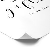 Weddenschappen Elegant Calligraphy Cards & Gifts S Poster (Hoek)