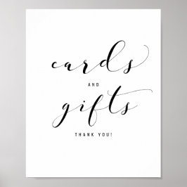 Weddenschappen Elegant Calligraphy Cards & Gifts S Poster