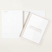 Weddenschappen Elegant Faux Roos Gold en White Planner (Display)