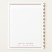 Weddenschappen Elegant Faux Roos Gold en White Planner (Achterkant)