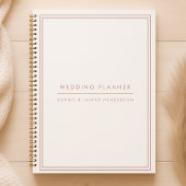 Weddenschappen Elegant Faux Roos Gold en White Planner