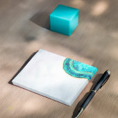 Weddenschappen Elegant Waterverf Blauwgroen en Gol Post-it® Notes