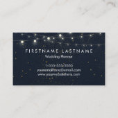 Weddenschappen en evenementen plannen visitekaartje (Achterkant)