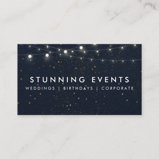 Weddenschappen en evenementen plannen visitekaartje (Voorkant)