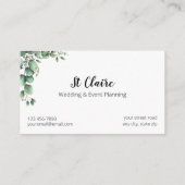 Weddenschappen en evenementen visitekaartje (Achterkant)