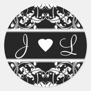 Weddenschappen en Initialen van bruinvissen Ronde Sticker