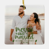 Weddenschappen en keramische kerstfoto's keramisch ornament (Voorkant)
