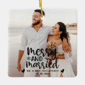 Weddenschappen en keramische kerstfoto's keramisch ornament (Voorkant)