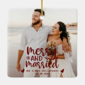Weddenschappen en keramische kerstfoto's keramisch ornament (Achterkant)