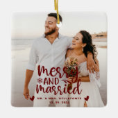 Weddenschappen en keramische kerstfoto's keramisch ornament (Voorkant)