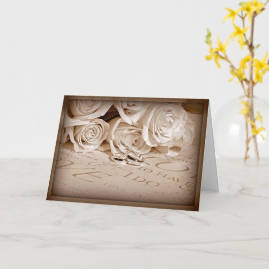 Weddenschappen en Rozen Kaart (Gele Bloem)