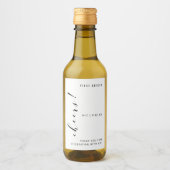 Weddenschappen en Vrijgezellenfeest Elegant-minima Wijn Etiket (Voorkant)