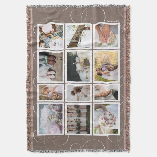 Weddenschappen Foto Collage Keepslag Deken (Voorkant Verticaal)