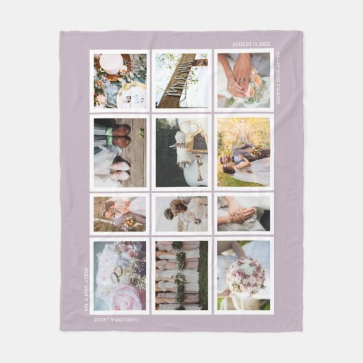 Weddenschappen Foto Collage Keepslag Fleece Deken (Voorkant)