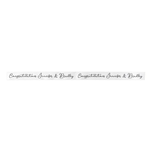 Weddenschappen Gefeliciteerd Aangepaste naam aange Satijnen Lint (Voorkant)