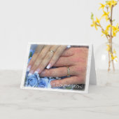 Weddenschappen gefeliciteerd kaart (Gele Bloem)