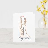 Weddenschappen gefeliciteerd kaart (Gele Bloem)