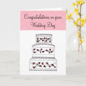 Weddenschappen gefeliciteerd kaart (Gele Bloem)