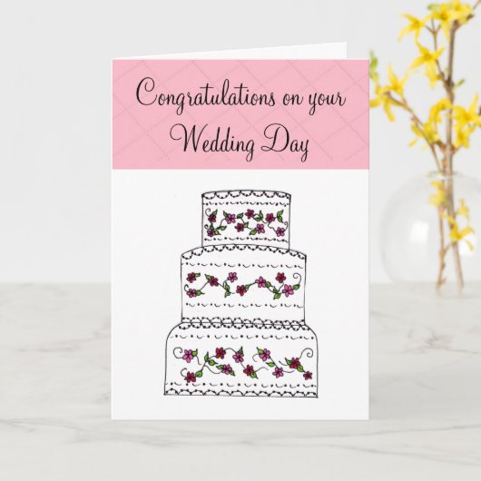 Weddenschappen gefeliciteerd kaart (Gele Bloem)