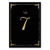 Weddenschappen Gold Foil Art Deco 7 Kaart (Achterkant)