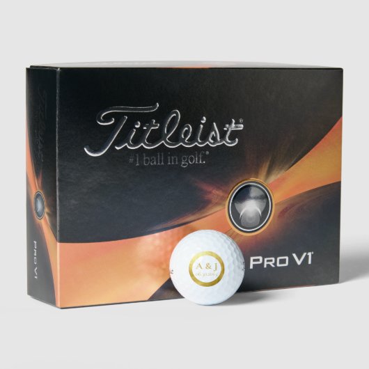 Weddenschappen Gold Titleist Pro VI Golfballen (Verpakking)