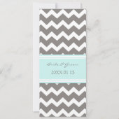 Weddenschappen Gray Blue Chevron Kaart (Voorkant)