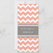 Weddenschappen Gray Coral Chevron Kaart (Voorkant)
