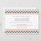 Weddenschappen Gray Coral Chevron Kaart (Achterkant)