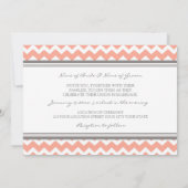 Weddenschappen Gray Coral Chevron Kaart (Achterkant)