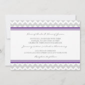 Weddenschappen Gray Plum Chevron Kaart (Achterkant)