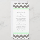 Weddenschappen Grijze Mint Chevron Kaart (Achterkant)