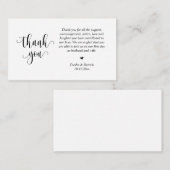 Weddenschappen Hartelijk dank, moderne geluidskaar Informatiekaartje (Voorkant / Achterkant)