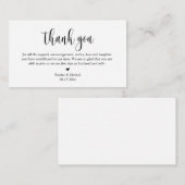 Weddenschappen Hartelijk dank, moderne geluidskaar Informatiekaartje (Voorkant / Achterkant)