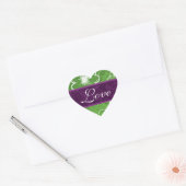 Weddenschappen hartenliefhebbers en envelo hart sticker (Envelop)
