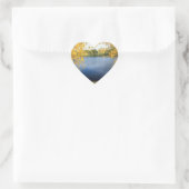Weddenschappen Herfst Wedding Invitting Envelope Hart Sticker (Tas)