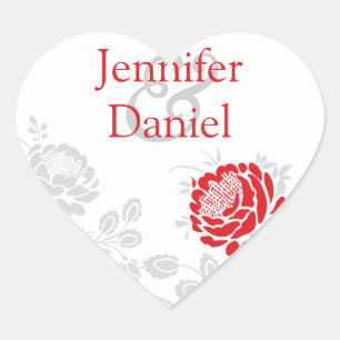 Weddenschappen Hinterharten Woensdag Floral Aangep Hart Sticker