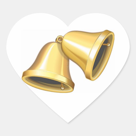 Weddenschappen Horen twee gouden cellen die harten Hart Sticker (Voorkant)