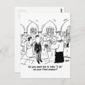 Weddenschappen - Ik doe het als laatste antwoord Briefkaart (Voorkant / Achterkant)