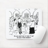 Weddenschappen - Ik doe het als laatste antwoord Muismat (Met muis)