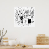 Weddenschappen - Ik doe het als laatste antwoord Poster (Keuken)