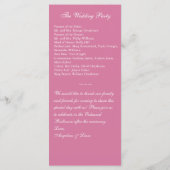 Weddenschappen in het winterprogramma (roze) programmakaart (Achterkant)