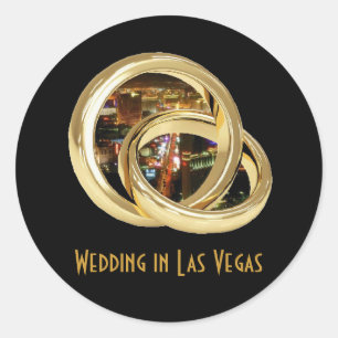 Weddenschappen in Las Vegas Ronde Sticker