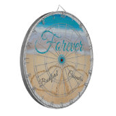 Weddenschappen in Sand Forever receptiesamenspelen Dartbord (Voorkant Links)
