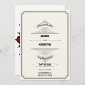 Weddenschappen in traditionele stijl kaart (Voorkant / Achterkant)