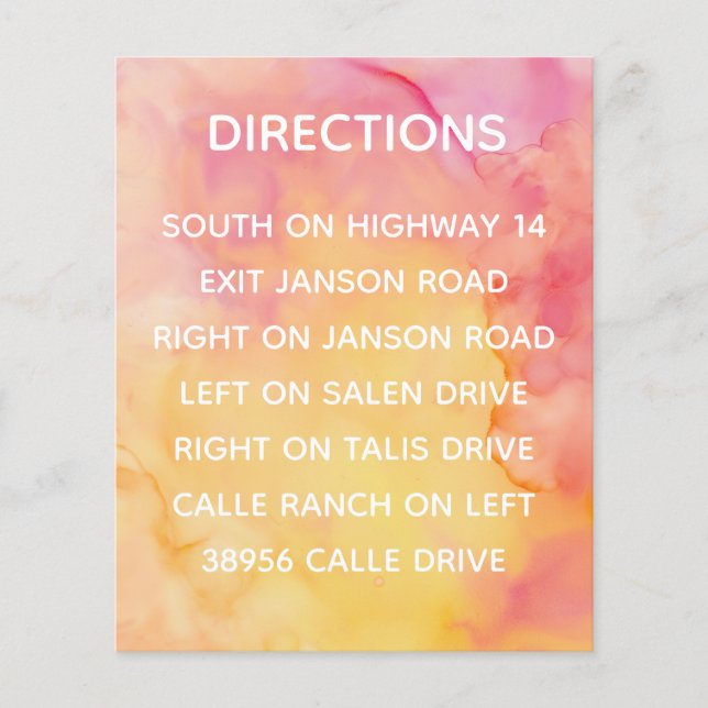 Weddenschappen Kaart Fresh Flowers Insert (Voorkant)