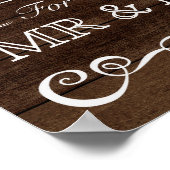 Weddenschappen - Kaarten en cadeautjes - trouwe br Poster (Hoek)