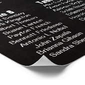 Weddenschappen, kalligrafie, aangepaste kleuren poster (Hoek)
