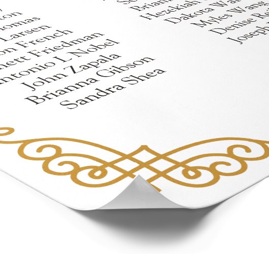 Weddenschappen, kalligrafie, aangepaste kleuren poster (Hoek)