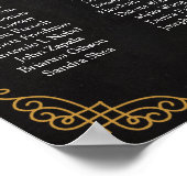 Weddenschappen, kalligrafie, aangepaste kleuren poster (Hoek)